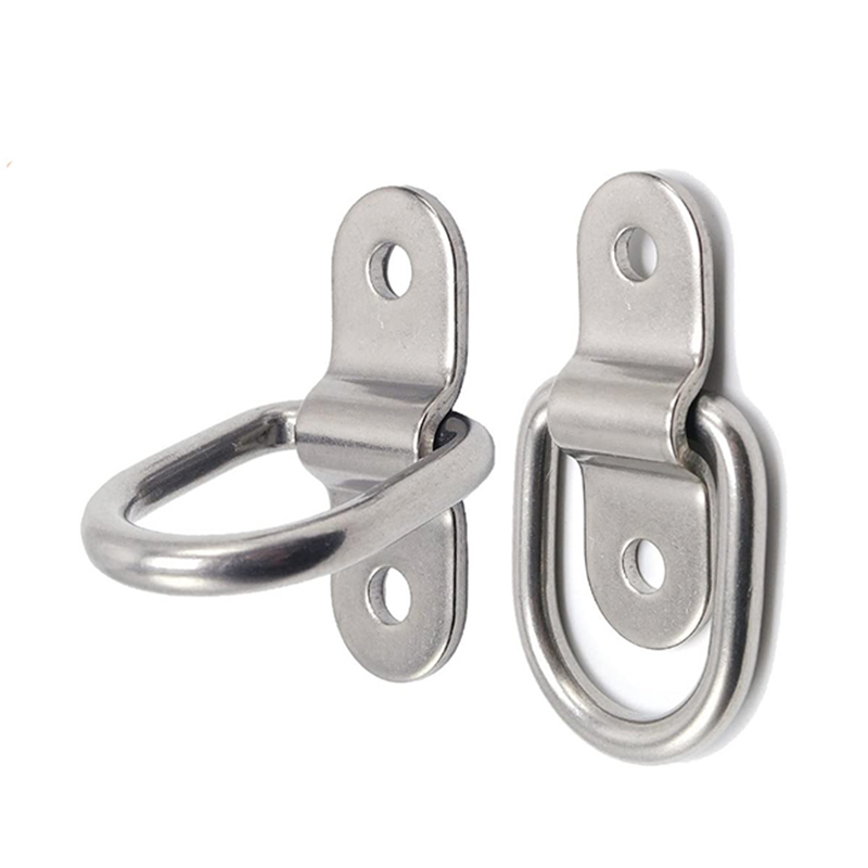 D-Ring Down Anchor 12x 1/4 \\ '\\' \\ 'Oțel inoxidabil D-inele Trailer D Downs inel Downs, 700lbs D-Inel Bracket, D Placă de montare a inelului Diviziune Puncte pentru curele Ratchet Down Curele de camioane auto Cargo