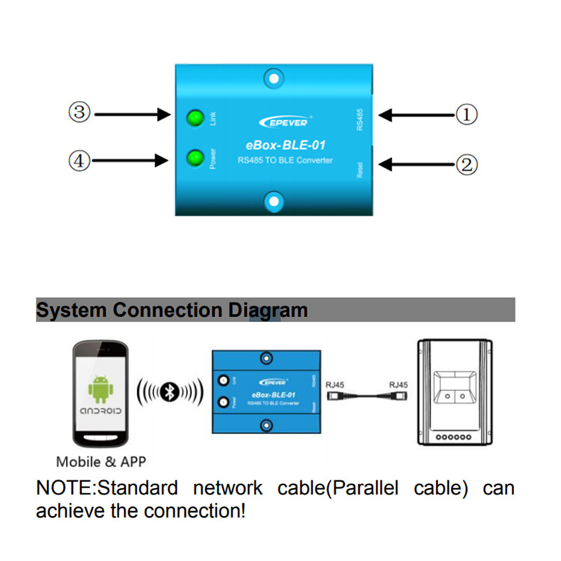 Wifi Serial Server RS485 la adaptorul Bluetooth pentru invertorul de controler SOALR Epsolar LS VS A vs Bn Tracera Tracerbn Shi