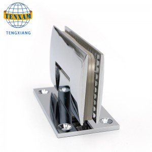 Baie clip de duș sală de duș din oțel inoxidabil de șlefuire ușoară ușă clip de 90 de grade sudare sticlă de fixare ușă clip balamale