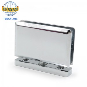 China Furnizor Vanzare ieftin Guangdong Jinli Hardware Polish Brass Sticlă Balamale deschise de 90 de grade Balamale