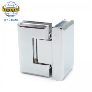 90 de grade Afișare ușă de sticlă Balamale din oțel inoxidabil de baie clema