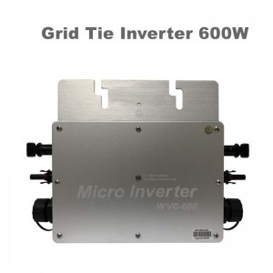 600W PURE SINE WAVE GRID TIE INVERTER IP65 Micro Invertor 22-50VDC 190-260VAC pentru sistemul solar MPPT