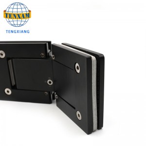 Hot Vanzare 135 Grad 304 SS Matte Black Duș Uși de sticlă Balamale