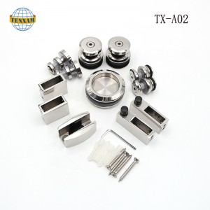 Top Hanging Door Door Roller Roată, Sticlă alunecare din sticlă