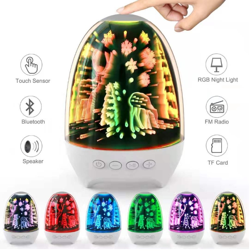 FB-BSK2 Speaker Bluetooth portabil High-end cu 7 culori Schimbarea iluminatului cu LED-uri