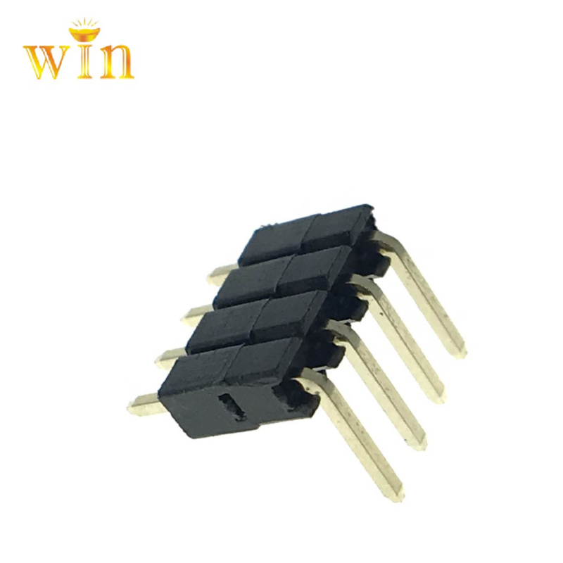 2.54mm 2p ~ 40p Unghi drept 90 ° Două materiale plastice a adăugat conector antet PIN
