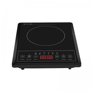 A13 Un singur arzător de inducție Cook plite de inducție ultra-subțire, puterea de 8niveluri și controlul temperaturii cu panoul de sticlăneagră lustruit