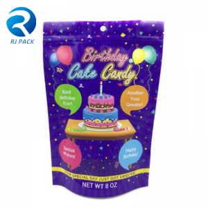 Design personalizat de înaltă calitate se ridică la pungi pentru bomboane