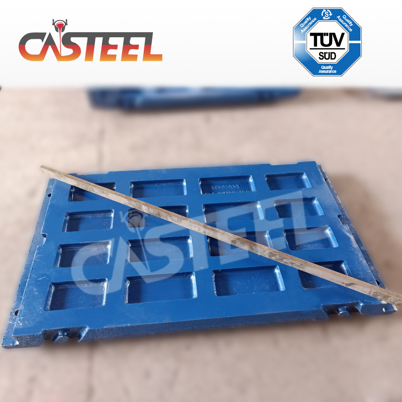 Terex jw42 de carieră din dinte dinte dinte dinte, jawface fix, placa falsă leagăn