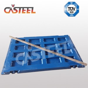 Terex jw42 de carieră din dinte dinte dinte dinte, jawface fix, placa falsă leagăn