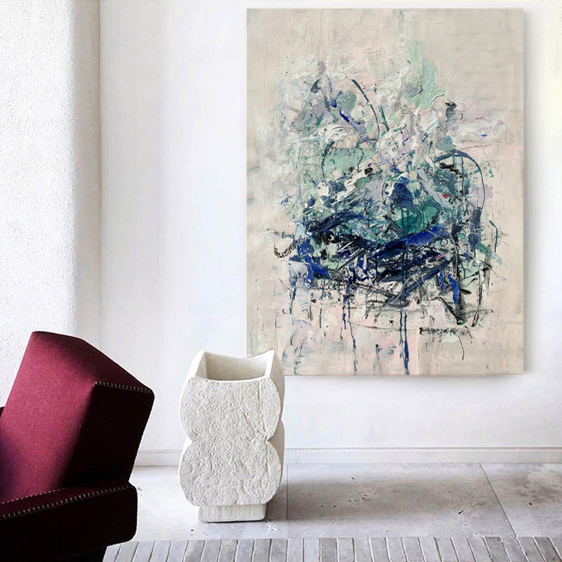 100% manual de perete modern de artă abstract pictură pe panza pentru decor de intrare