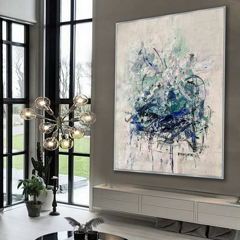 100% manual de perete modern de artă abstract pictură pe panza pentru decor de intrare