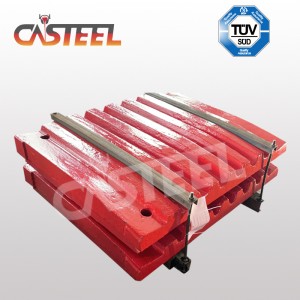 Lokomo C125B Piese de concasoare ale maxilarului, plăci de placă fixe, maxilar mobil