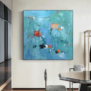 Mâna pictată petrol pictura pătrat canvas abstract desen acasă decorațiuni pentru camera de zi Art Alte picturi CUADRO