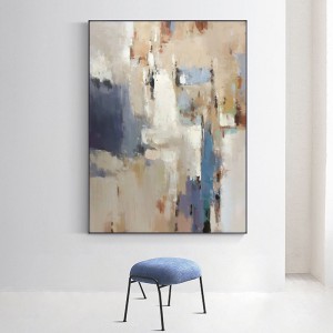 Mâna vopsită acasă decorare de dimensiuni mari Pictura de perete colorat abstract pânză de artă ulei pictura