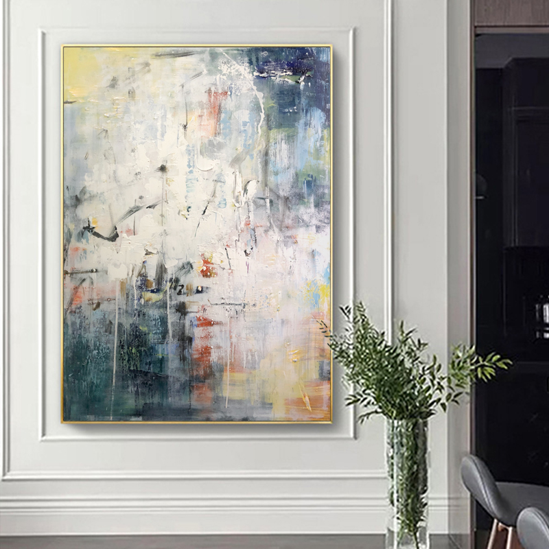 100% mână desenată artă ulei pictura abstract pictura panza stil contemporan decor de decorare pictura