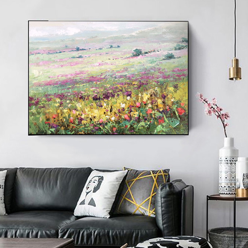 Decorațiuni moderne de decorare pictura abstract manual peisajnatural flori ulei pictura home perete art de vânzare