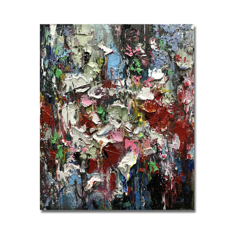 Scari en-gros de intrare de perete Decoratiuni moderna arta abstracta manual ulei de ulei Pictura imagine