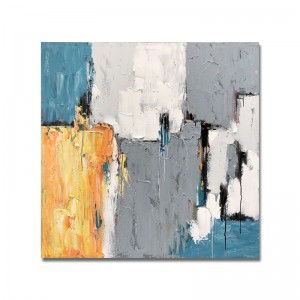 Designnou în totalitate vopsită de aur folie de perete artă abstractă Panza de ulei pictura pe pânză stretche