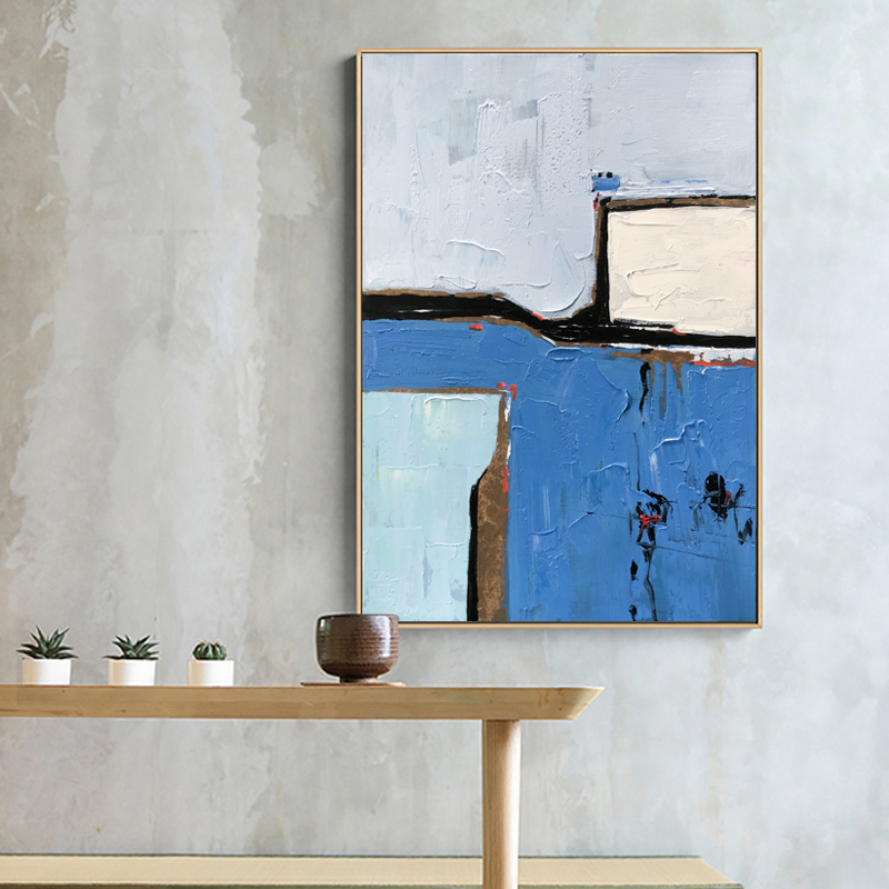 100% vopsea mână mare contemporană Artă Canvas Hotel Restaurant Decorative Zid art abstract Picturi de panza