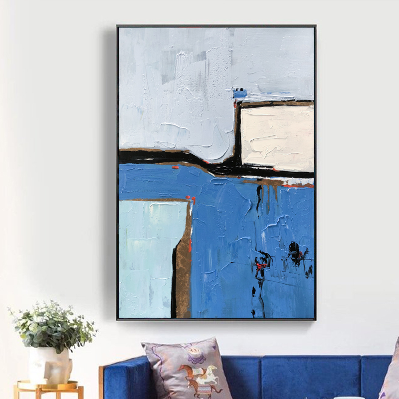 100% vopsea mână mare contemporană Artă Canvas Hotel Restaurant Decorative Zid art abstract Picturi de panza