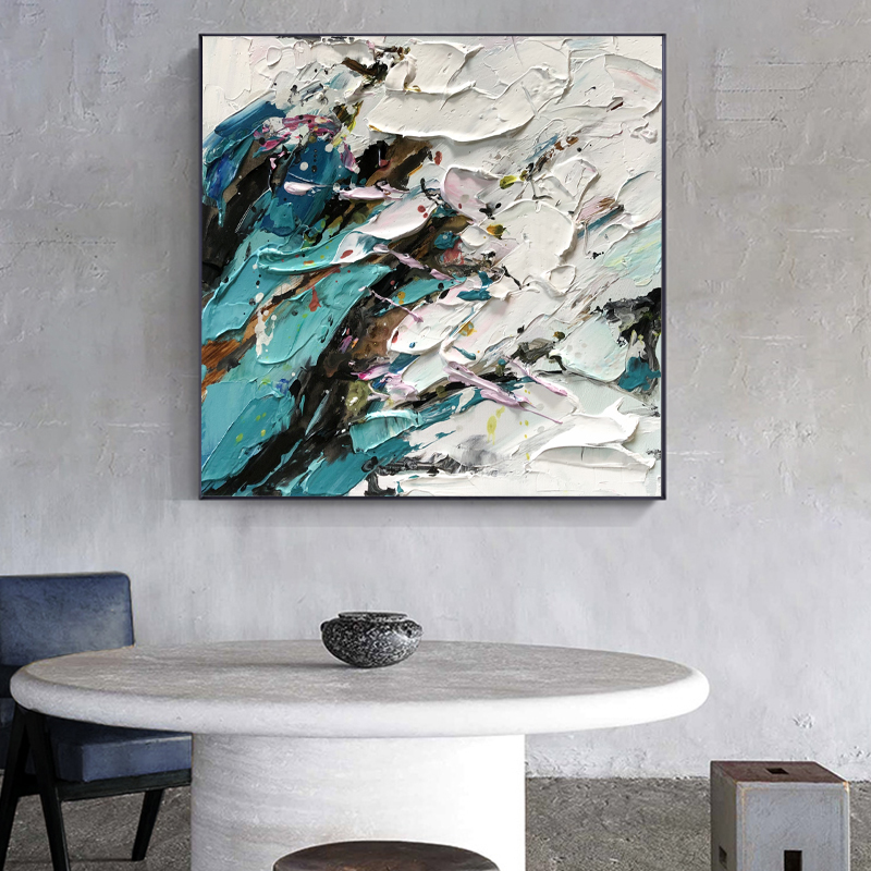 100% manual pictat mare panza hotel restaurant ziduri decorative artă abstract panza picturi pentru perete de living