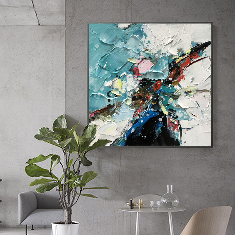 Contemporan Hotel Canvas Panza Rezumat Imagine Ulei Picturi de perete Decor de artă pentru camera de zi Decorativ minimalist pictura