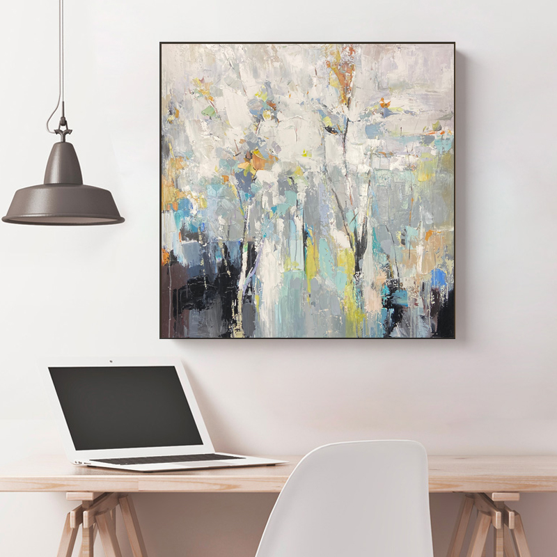 100% vopsită de mână Artă manuală ulei de perete artă pictura originală Rezumat panza pentru living camera de artă