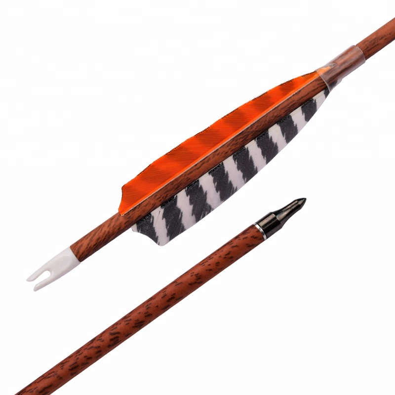 Elong Outdoor 120077 ID6.2MM SP400 Arrow Carbon din lemn roșu cu fotografiere cu arcul de pene