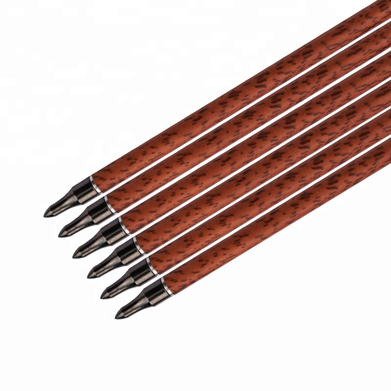 Elong Outdoor 120077 ID6.2MM SP400 Arrow Carbon din lemn roșu cu fotografiere cu arcul de pene