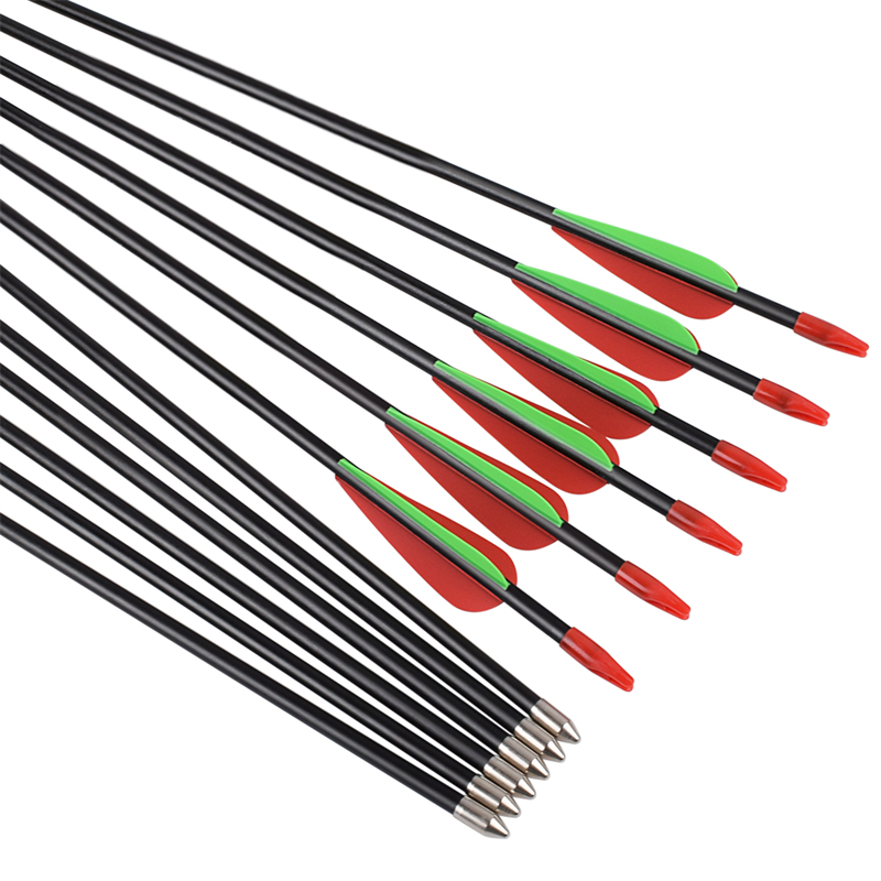 Elong Outdoor 114478 Id5mm 28inch Arrow Fiberglass Streamline TPU Vane pentru tir cu arcul