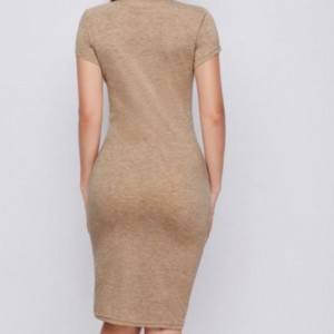 Tricotate sexy rochie cu maneci scurte fuste