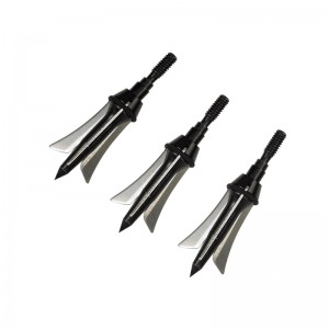 Arhefia Nika 15B022 3 Lame Broadhead cu lame din oțel inoxidabil Crossbow Hunting Hunting Arrowheads