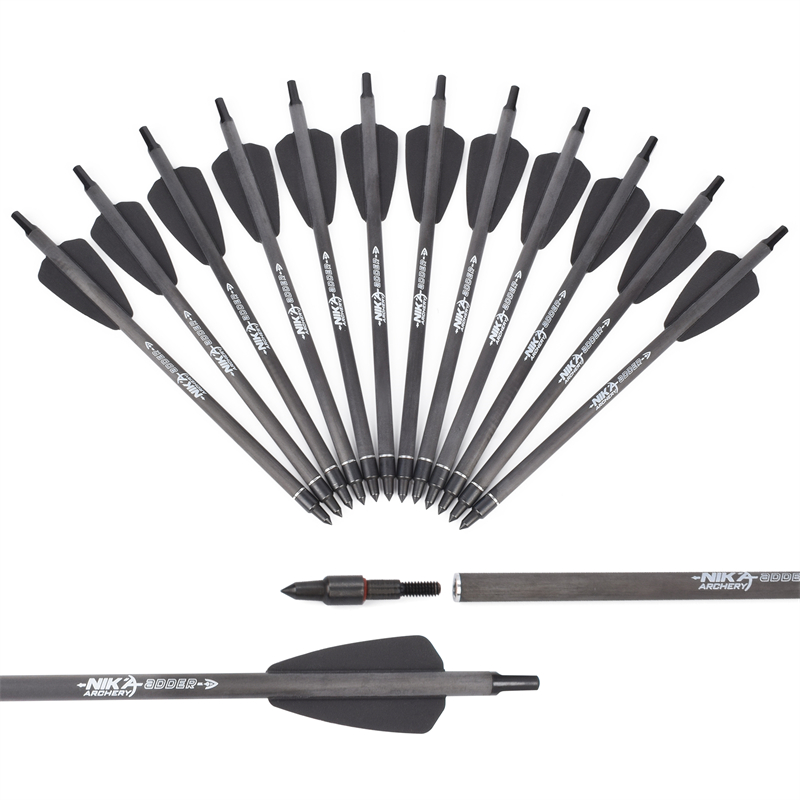 Tika tir cu arcul 113167-13 ID6.2mm 7.5inch Fibra de carbon Crossbow Bolt Cobra System Adder/R9/RX Fotografiere cu arcul folosind