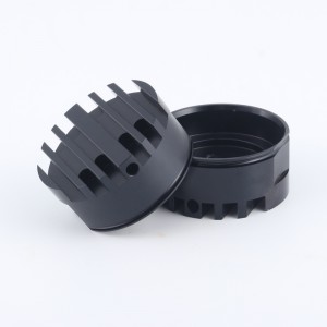 Extrusion personalizat prelucrarea CNC anodizat rotund aluminiu radiator radiator din aluminiunegru LED-uri Raotsink