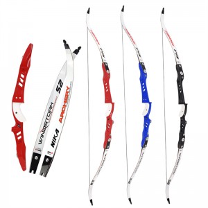 Arcul Nika Arcul 68inch Arc cu 25inch din aliaj de magneziu Riser pentru tir cu arcul Recurează Practica țintă a arcului