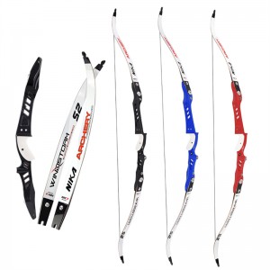 Arcul Nika Arcul 68inch Arc cu 25inch din aliaj de magneziu Riser pentru tir cu arcul Recurează Practica țintă a arcului