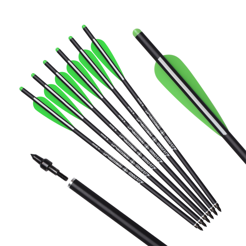 Elong Outdoor 116049-04 ID7.62mm 20inch Rolllfiberglass Bolt Archery Fotografiere Crossbow Bolts