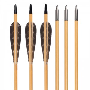 Elong outdoor 117025-01 od8mm 32inch arrow din lemn arcul tradițional împușcat
