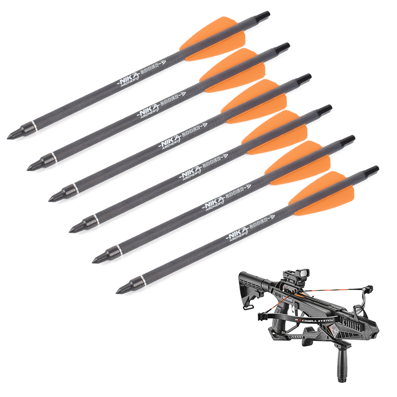Archery Nika 113167-14 7.5inch ID6.2mm Crossbow Crossbow Bolts Plastic Nock Cobra System Adder/R9/RX Fotografiere de tir cu arcul