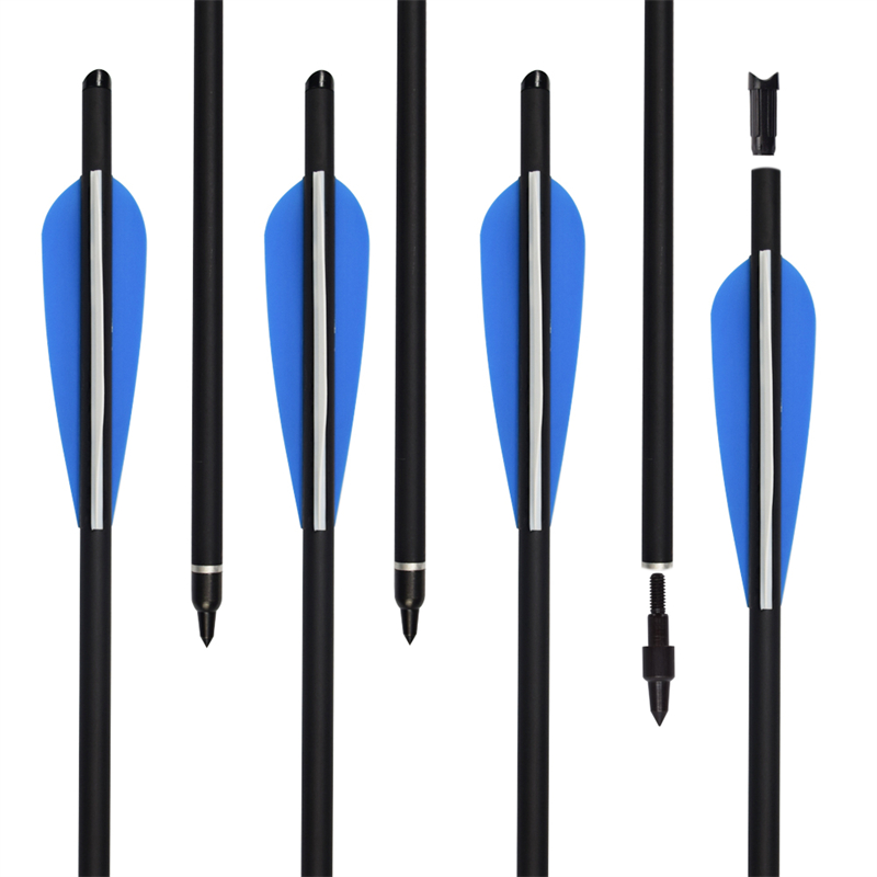 Elong Outdoor 110045 OD8.8mm 17Inch Rolllfiberglass Bolt TPU VALES Crossbow Crossbow Bolts
