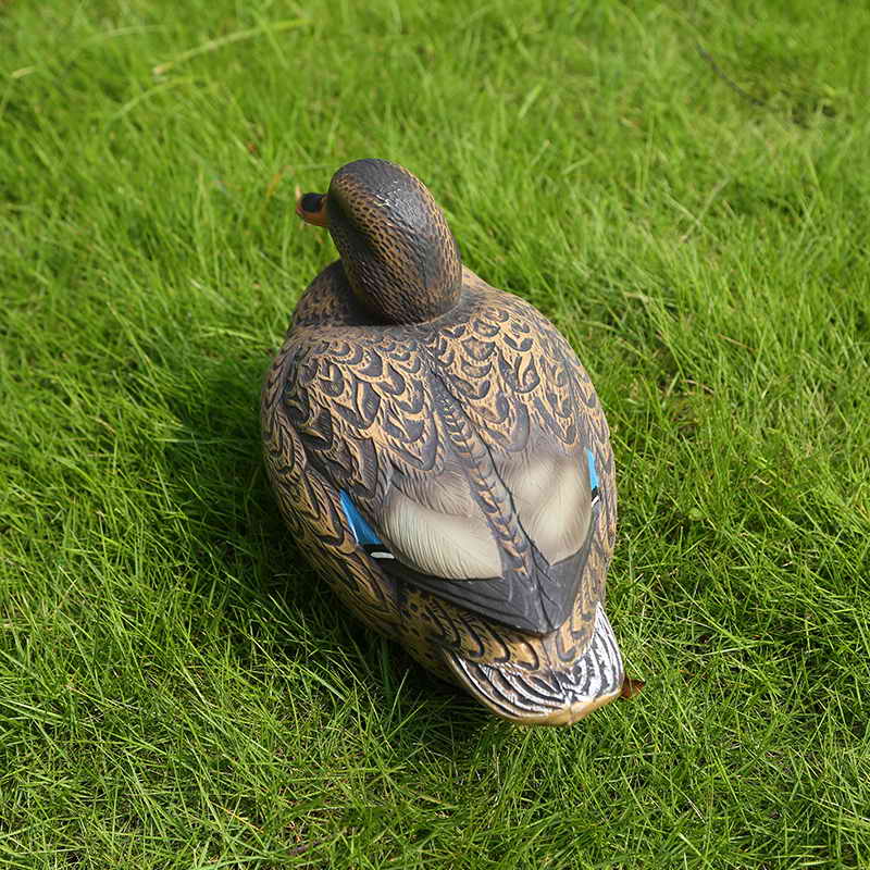 Lifelike Plastic Mallard Duck Decoy Hen pentru vânătoare de fotografiere de pescuit acasă Decorațiuni