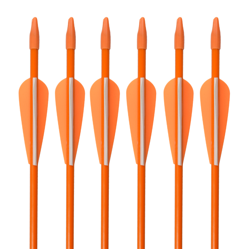 Elong Outdoor 110103 Fiberglass arrow Id5mm 26inch Tir cu arcul Practica Arrows Recurve Bow Shooting