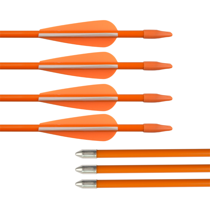 Elong Outdoor 110103 Fiberglass arrow Id5mm 26inch Tir cu arcul Practica Arrows Recurve Bow Shooting