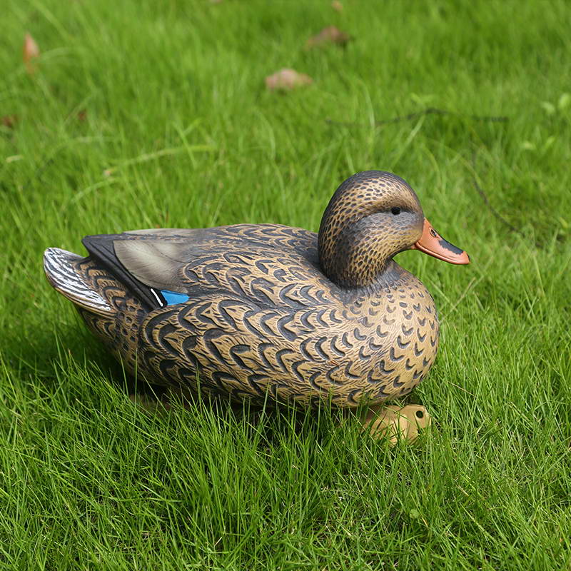 Lifelike Plastic Mallard Duck Decoy Hen pentru vânătoare de fotografiere de pescuit acasă Decorațiuni