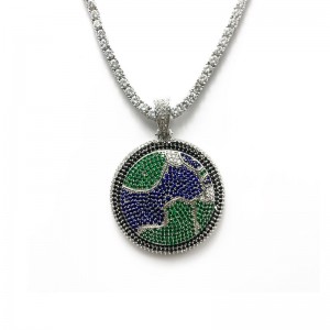 Noua zircon de diamant plin de diamant rotativ Pandant Pandantiv Indian Long Cellphone curea colier