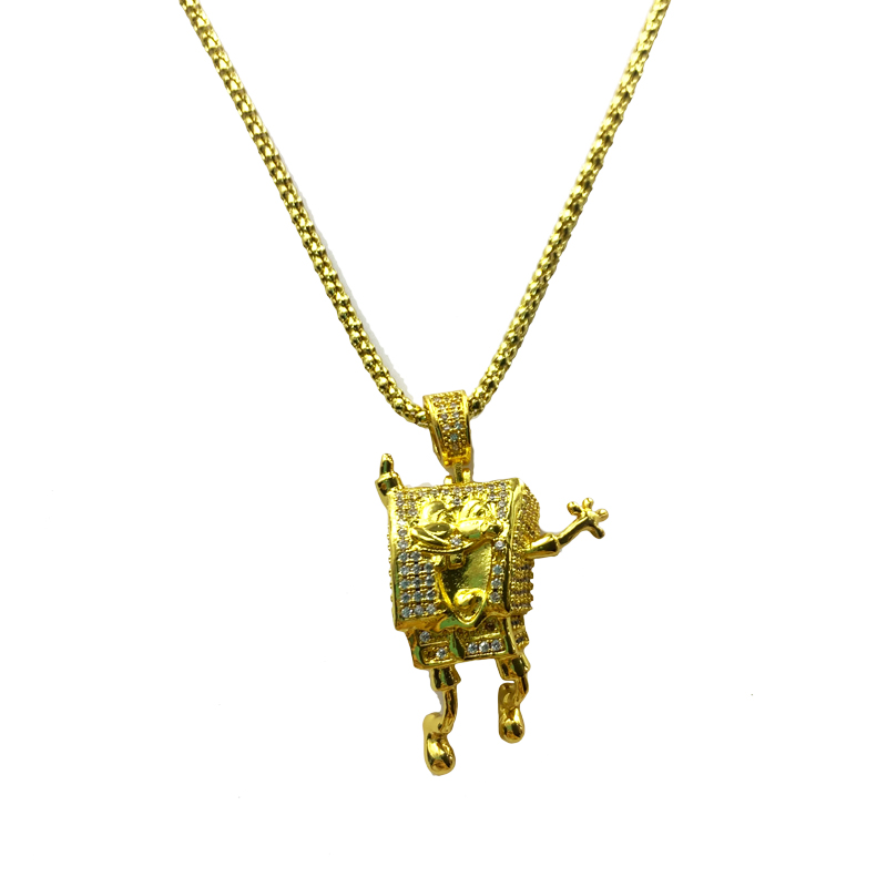 Inalid Zircon SpongeBob Hip Hip Hop colier