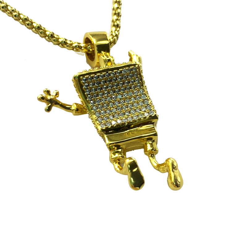 Inalid Zircon SpongeBob Hip Hip Hop colier