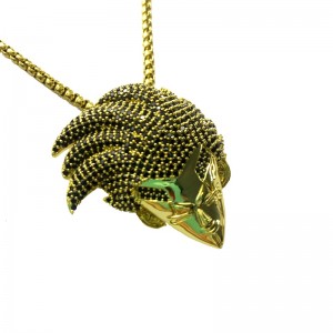 Full Color Zircon Vegeta Pandantiv