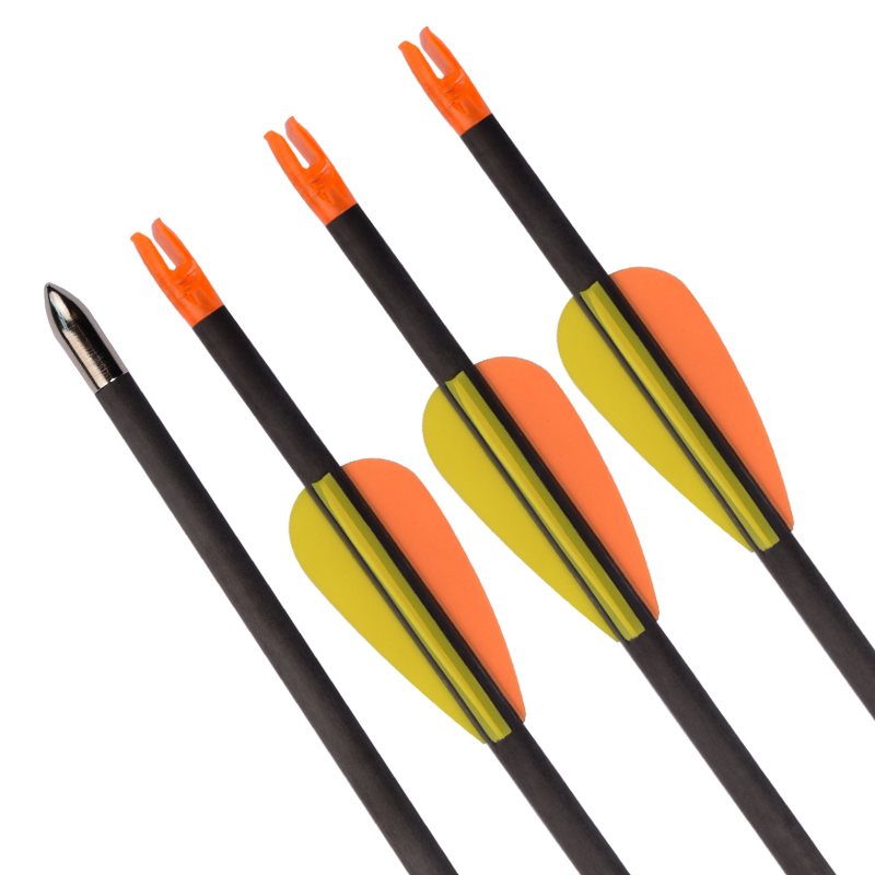 Elong Outdoor 112164 ID4.2mm Carbon Arrow 30inch SP600 Tir cu arcul Recurve Bow Fotografiere țintă